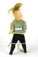 Antique Bisque Solider Doll w Original Clothing - 2
