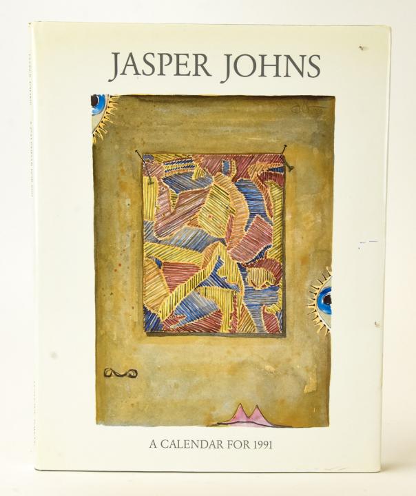Jasper Johns A Calendar for 1991 Signed Book: Jasper Johns A Calendar for 1991 Signed Book. Hardcover art book titled "A Calendar for 1991" with artwork by Jasper Johns, signed by the artist. Measures 10.75 inches x 8.5 inches.