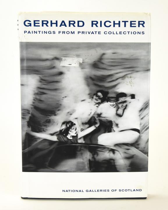 Signed Gerhard Richter Paintings Art Book: Signed Gerhard Richter Paintings Art Book. Hard cover art book "Gerhard Richter Paintings From Private Collections", signed by the artist on the title page. Measures 11 inches x 7.75 inches.