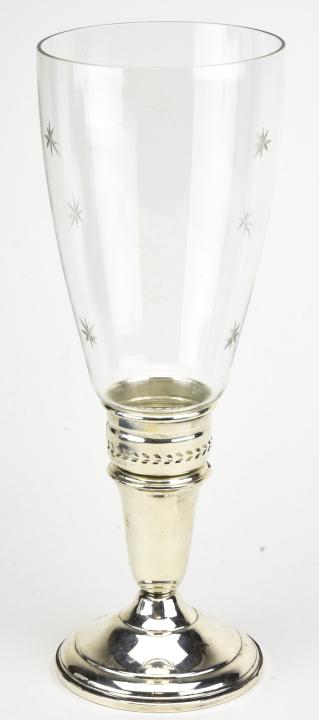 Cartier Sterling Candlestick w Glass Hurricane (1 of 10)