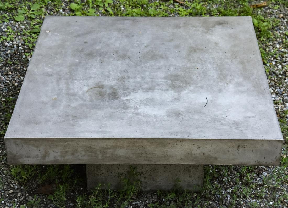 Contemporary Modern Poured Concrete Coffee Table (1 of 5)