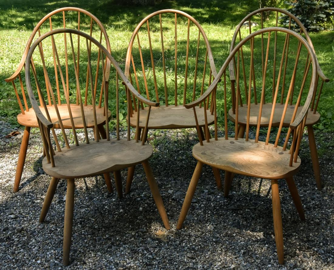 Set of Five Thomas Moser Handmade Dining Chairs (1 of 9)