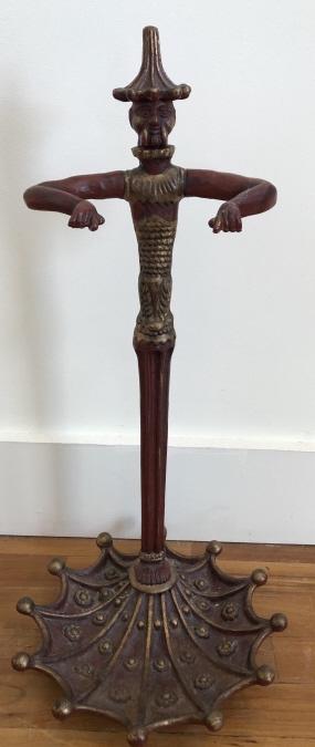 Cast Iron Figural Chinoisserie Umbrella Stand (1 of 4)