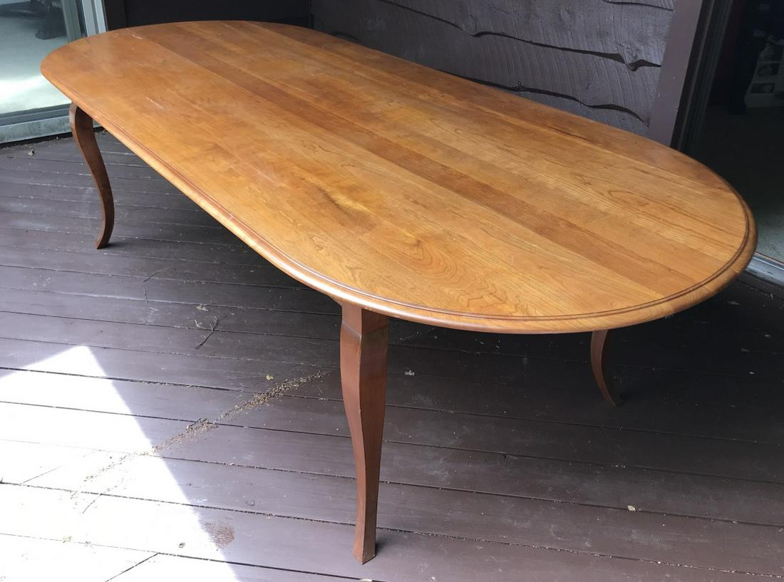 Custom Made French Style Solid Cherry Farm Table (1 of 5)