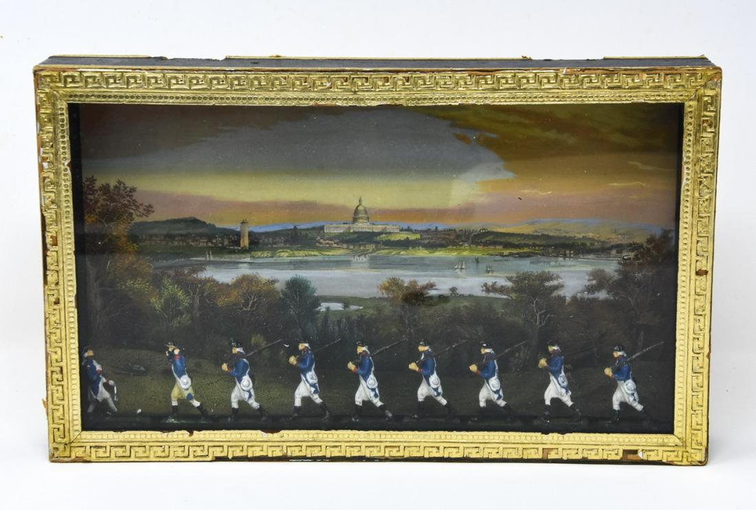 Washington Theme Shadow Box Lead Soldier Figurines (1 of 7)