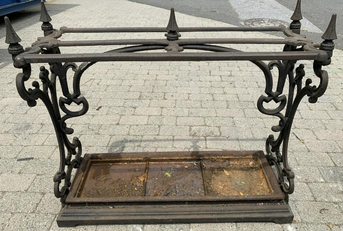 Gothic Style Cast Iron Umbrella / Cane Stand (1 of 4)