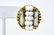 Hobe Gold Tone Art Glass & Milk Glass Clip Earring - 3