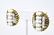 Hobe Gold Tone Art Glass & Milk Glass Clip Earring - 4