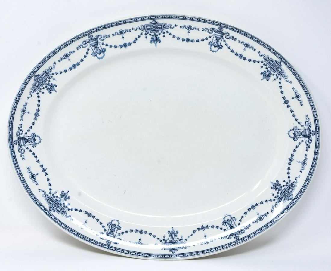 Antique C 1910 English Ironstone Serving Platter (1 of 8)