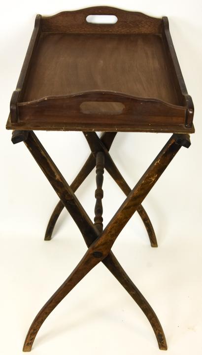 Antique Wooden Butler's Tray Table (1 of 6)