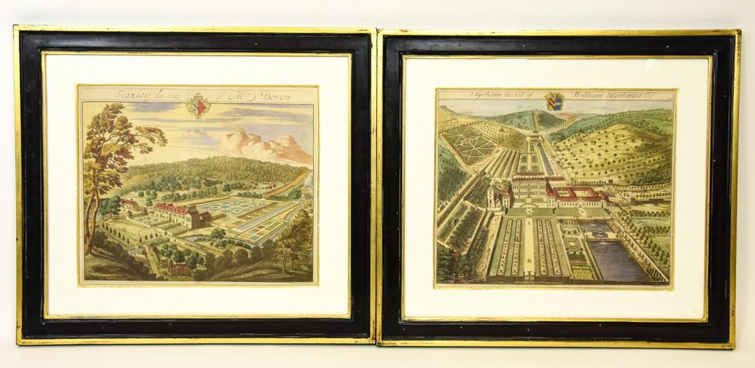 Trowbridge Gallery Framed Antique Land Lithographs (1 of 8)