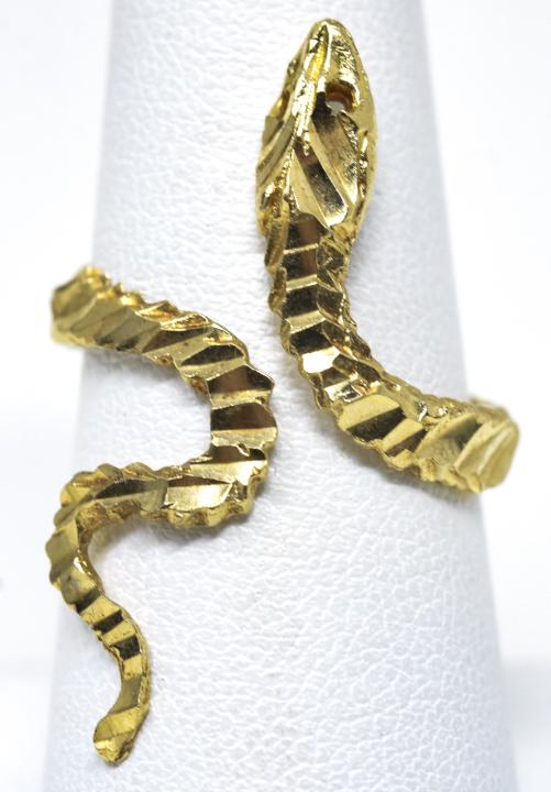 Estate 14kt Yellow Gold Snake Ring (1 of 7)