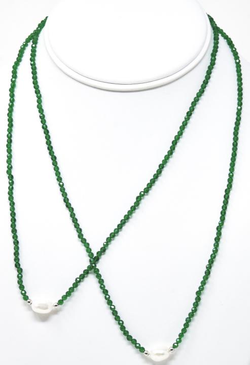 Pair of Emerald & Baroque Pearl Necklace Strands (1 of 6)