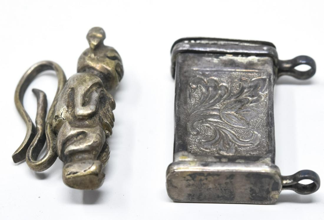 Antique Chinese Export Silver Jewelry Pieces (1 of 6)