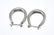 Two Pairs of Vintage Sterling Silver Hoop Earrings - 5