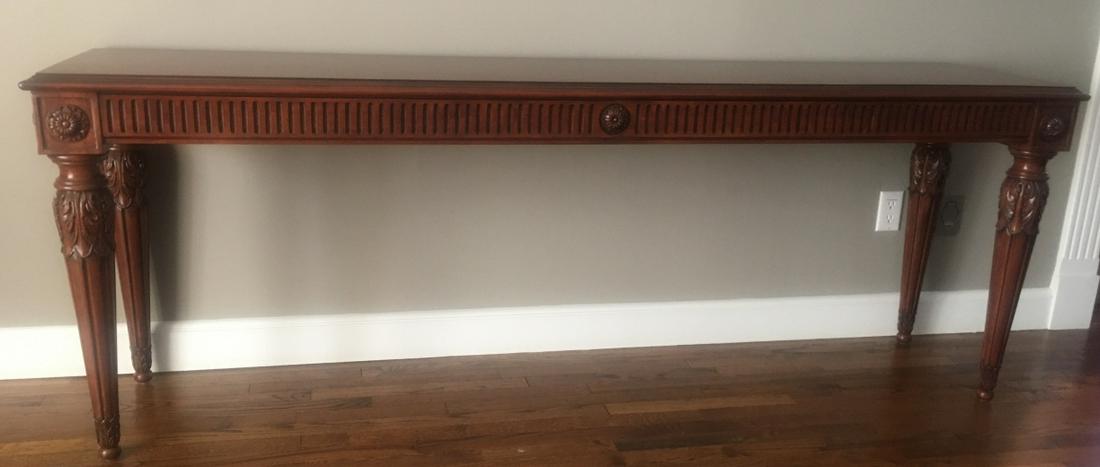 Neo Classical Carved Console / Sofa Table (1 of 4)