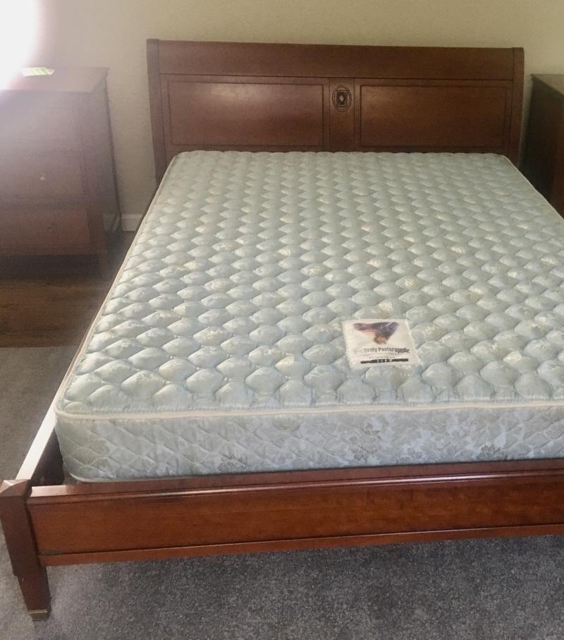 Grange Queen Directoire Carved Bed Frame (1 of 6)