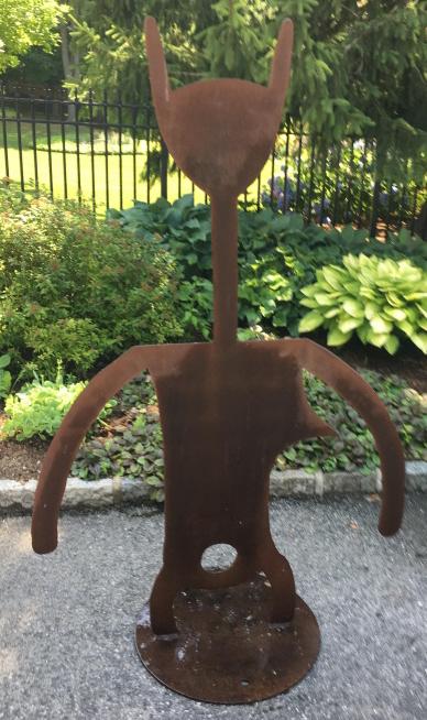 Wrought Iron Hand Made Outdoor Abstract Sculpture (1 of 8)