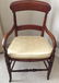 Antique Carved English Empire Upholstered Chair