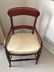 Antique Carved English Empire Upholstered Chair - 2