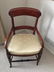 Antique Carved English Empire Upholstered Chair - 3