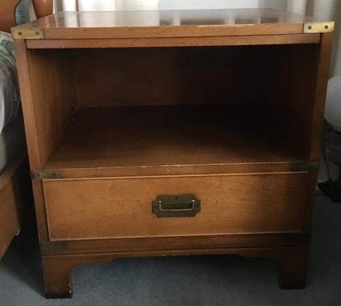 English Campaign Style Beacon Hill Night Stand (1 of 4)