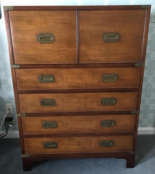 English Campaign Style Beacon Hill Dresser (1 of 9)