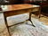 Georgian Drop Leaf Table Burled and Banded Oak - 4