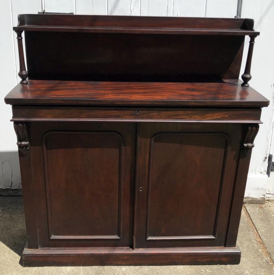 American Empire Carved Sideboard w Back Splash (1 of 8)