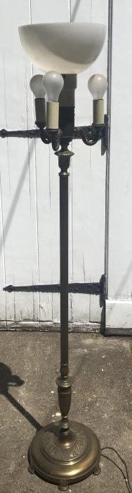 Victorian Brass Standing Lamp (1 of 3)