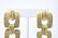 Pair of Vintage C 1990s Rhinestone Gilt Earrings - 2
