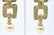Pair of Vintage C 1990s Rhinestone Gilt Earrings - 3