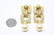 Pair of Vintage C 1990s Rhinestone Gilt Earrings - 7