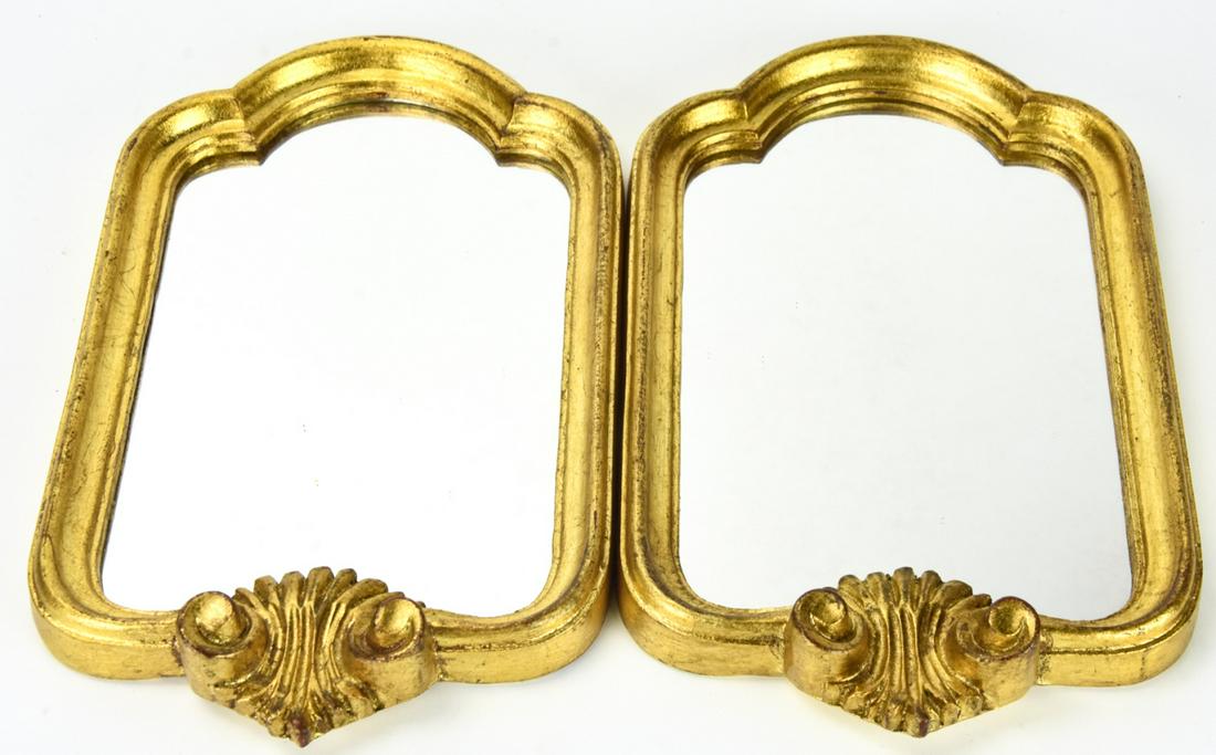 Pair Small Scale Gilt Louis Philippe Mirrors (1 of 8)