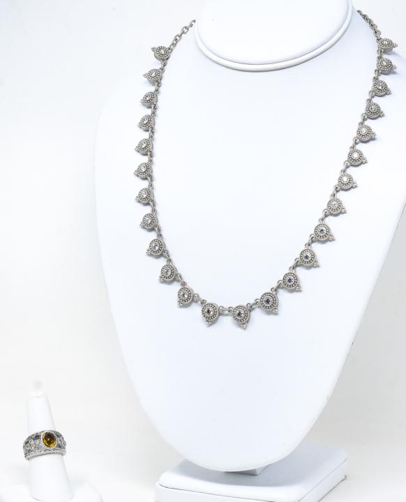 Lot of boxed Judith Ripka Sterling Ring & Necklace (1 of 9)