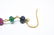 Pair of 14k Gold Ruby Sapphire Emerald - 6