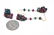 Pair of 14k Gold Ruby Sapphire Emerald - 7