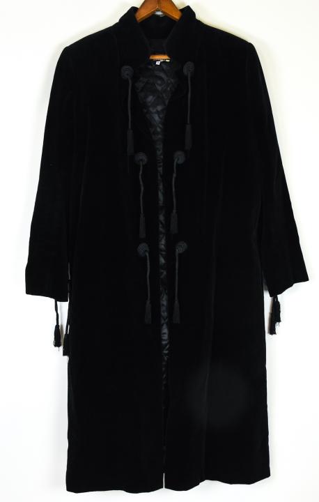 Vintage Chanel Black Velvet Coat (1 of 9)