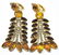 Pair of Vintage C 1960s Clip on Costume Earrings - 6