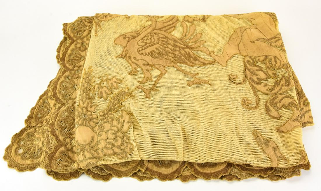 Antique C 1900 Italian Baroque Style Lace Panel (1 of 9)