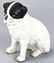 Antique German C 1900 Painted Bisque Dog