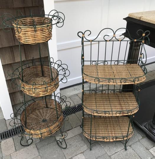 Two Wire Metal & Basket Etagere Displays (1 of 3)