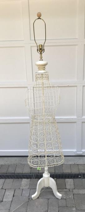 French Country Style Dress Form Floor Lamp (1 of 2)