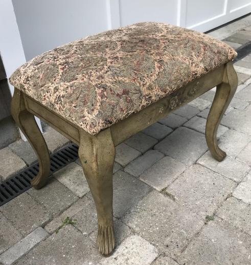 French Country Provencal Style Hand Painted Bench (1 of 3)