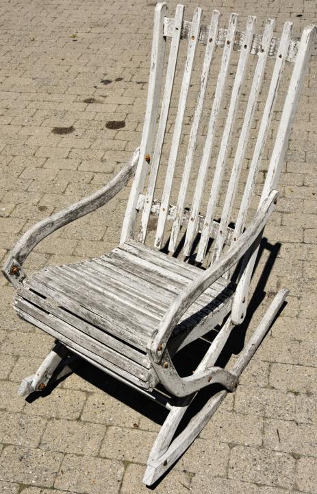 Hand Made Nantucket Carved Slat Rocking Chair (1 of 7)