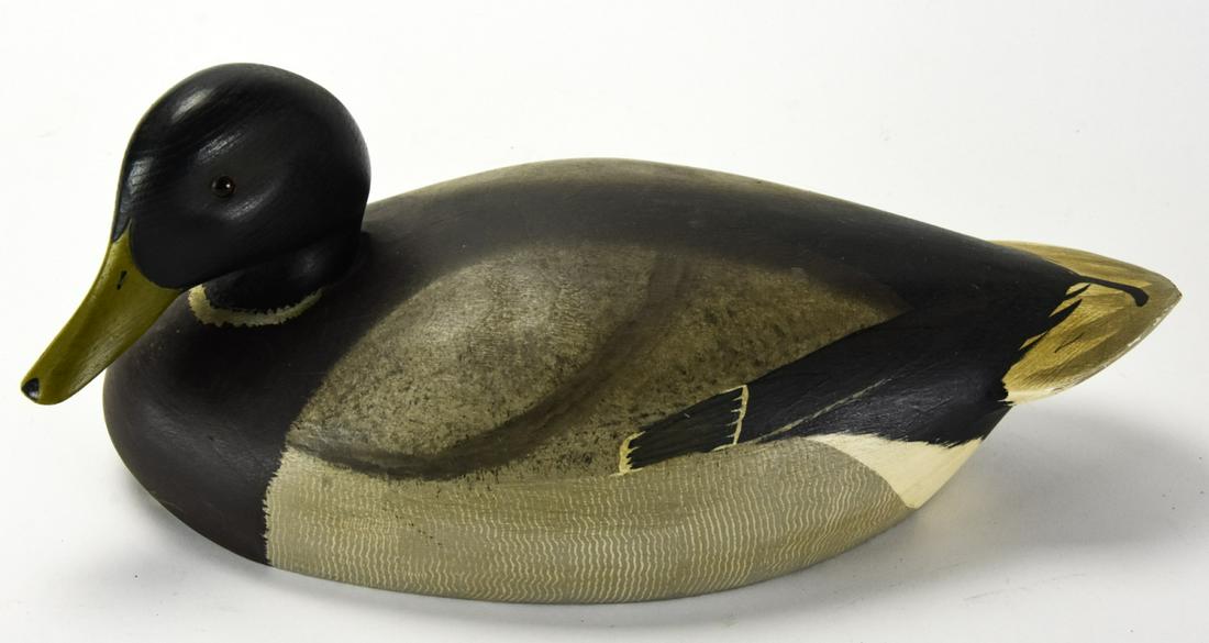 Vintage Ken Harris, Woodville, NY, Duck Decoy: Vintage Ken Harris, Woodville, NY, Duck Decoy. 6 inches x 14 inches x 7 inches