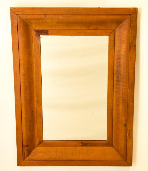 Antique American Empire Ogee Form Wall Mirror: Antique American Empire Ogee Form Wall Mirror. Measures 24 x 18 inches.