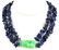 Estate 14kt Gold Jade & Amethyst Chinese Necklace