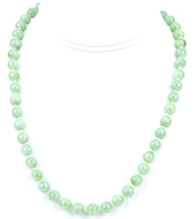 Estate 14kt Yellow Gold & Jadeite Necklace Strand (1 of 7)