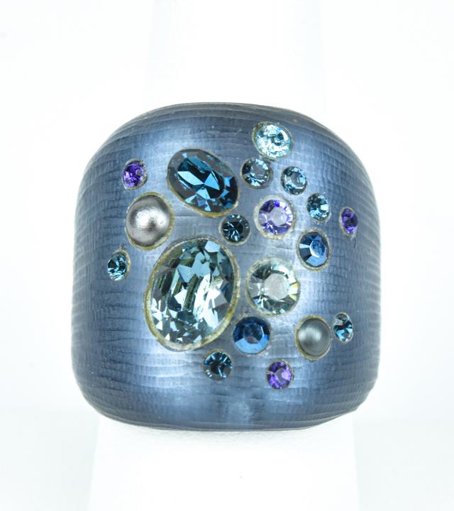 Alexis Bittar Acrylic & Rhinestone Ring (1 of 6)